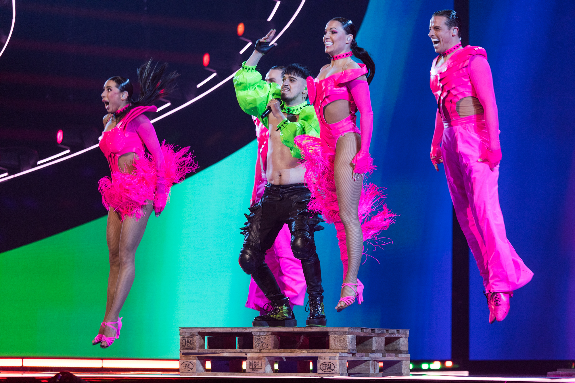 Käärijä performed 'Cha Cha Cha' for Finland at the Grand Final at Liverpool Arena