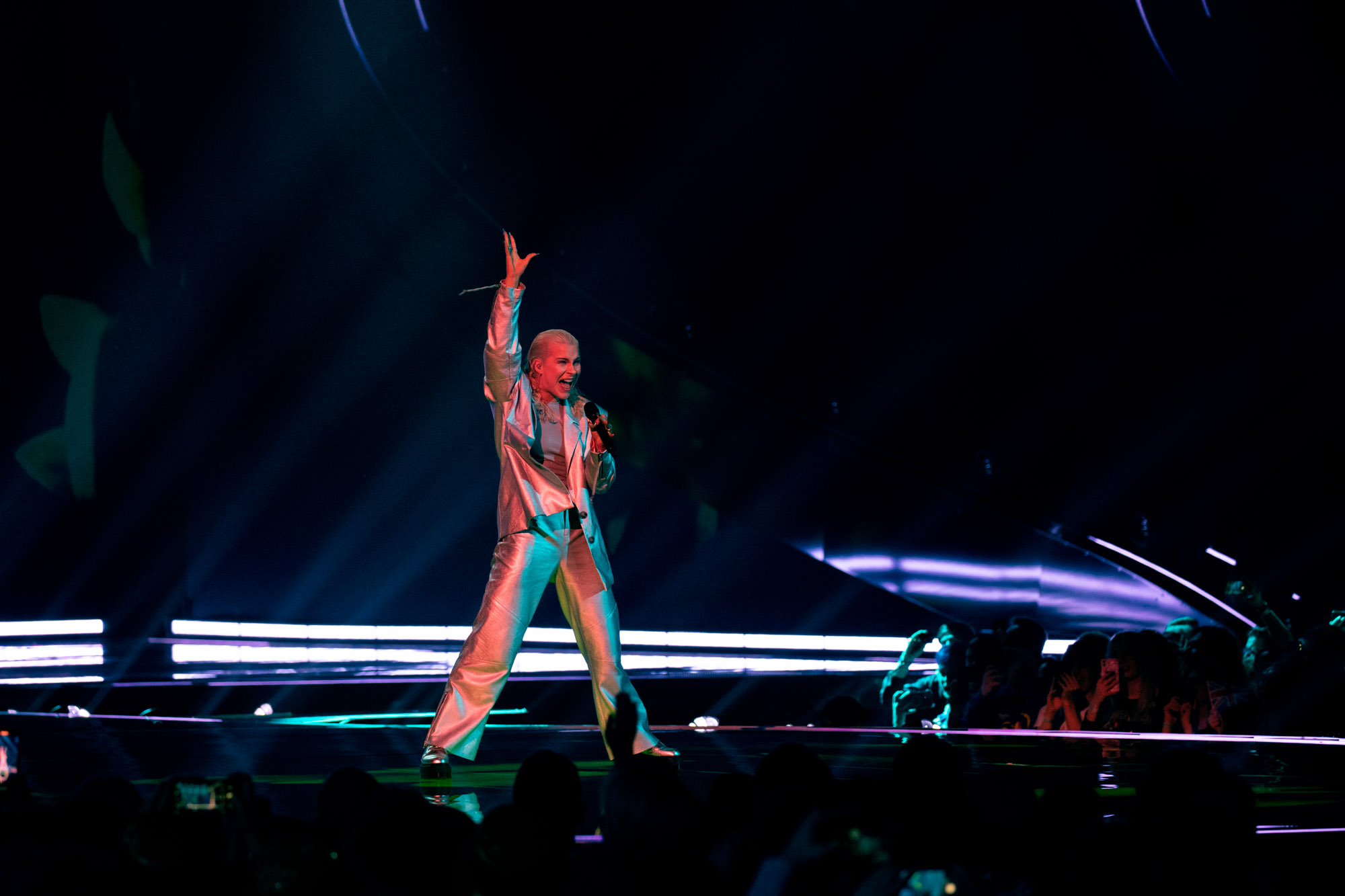 Diljá performed Power for Iceland at the Second Semi-Final at Liverpool Arena