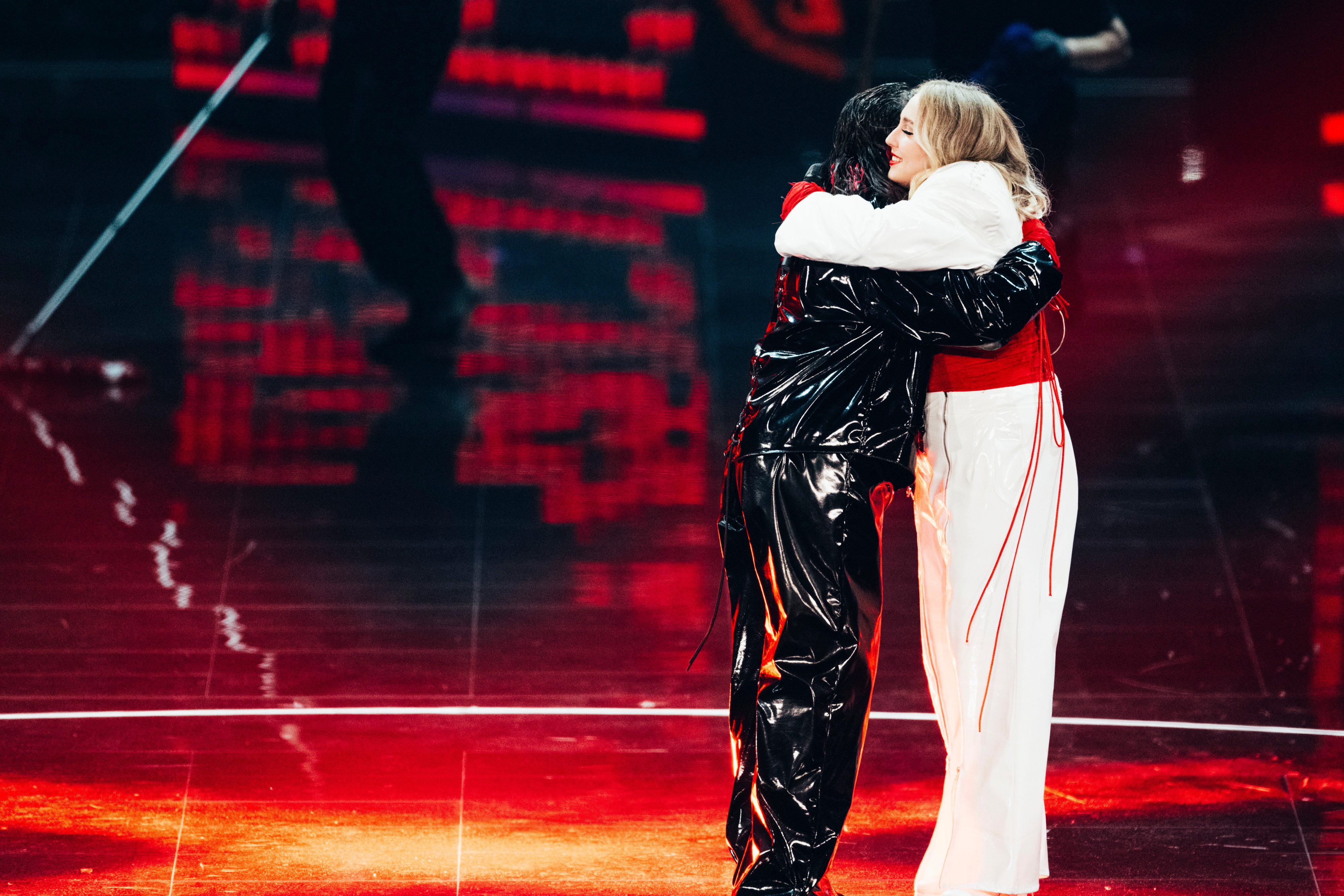 Teya & Salena performing 'Who The Hell Is Edgar?' for Austria at the Grand Final at Liverpool Arena