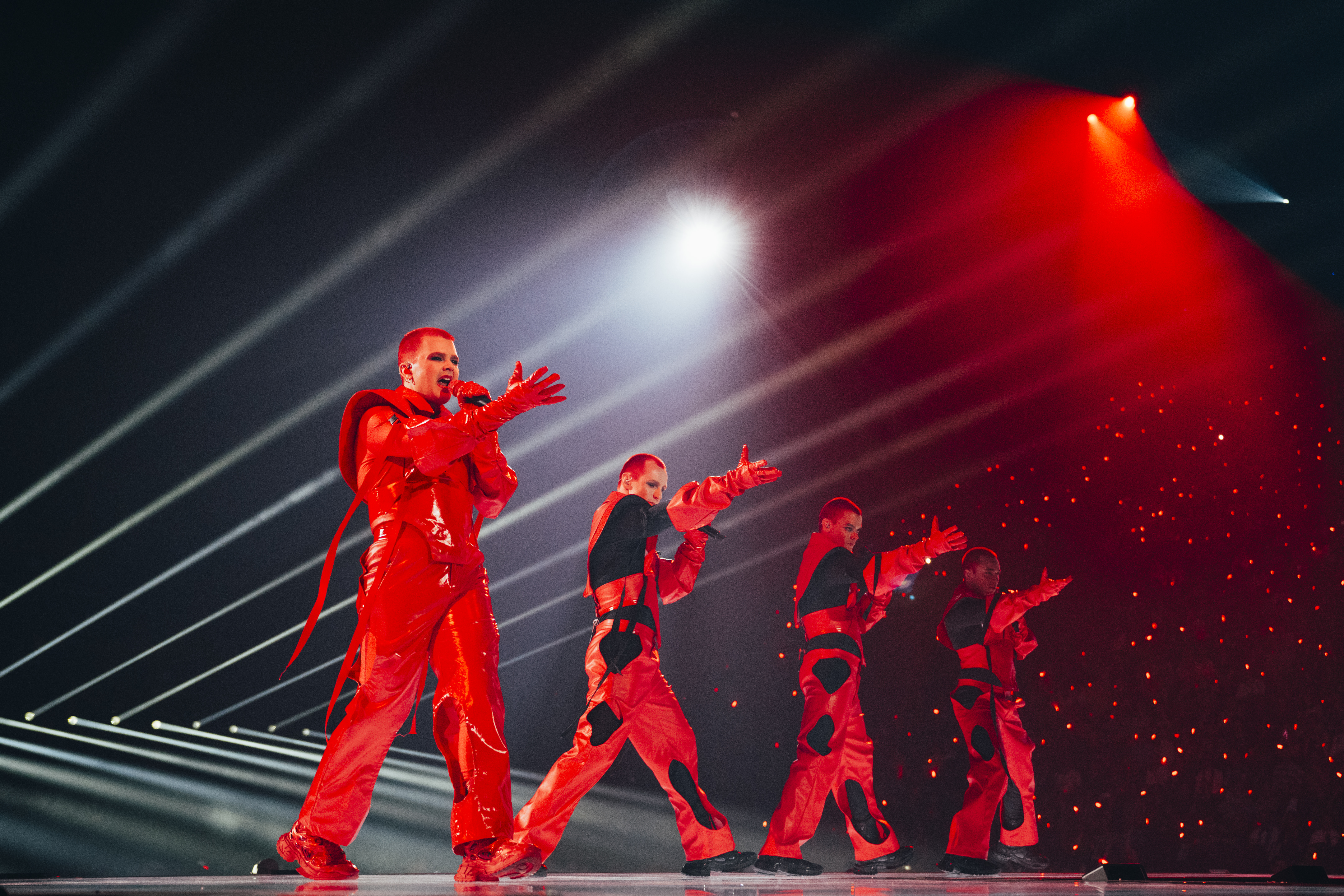 Red Sebastian VRT reveals televote results Credit: Sarah Louise Bennett / EBU