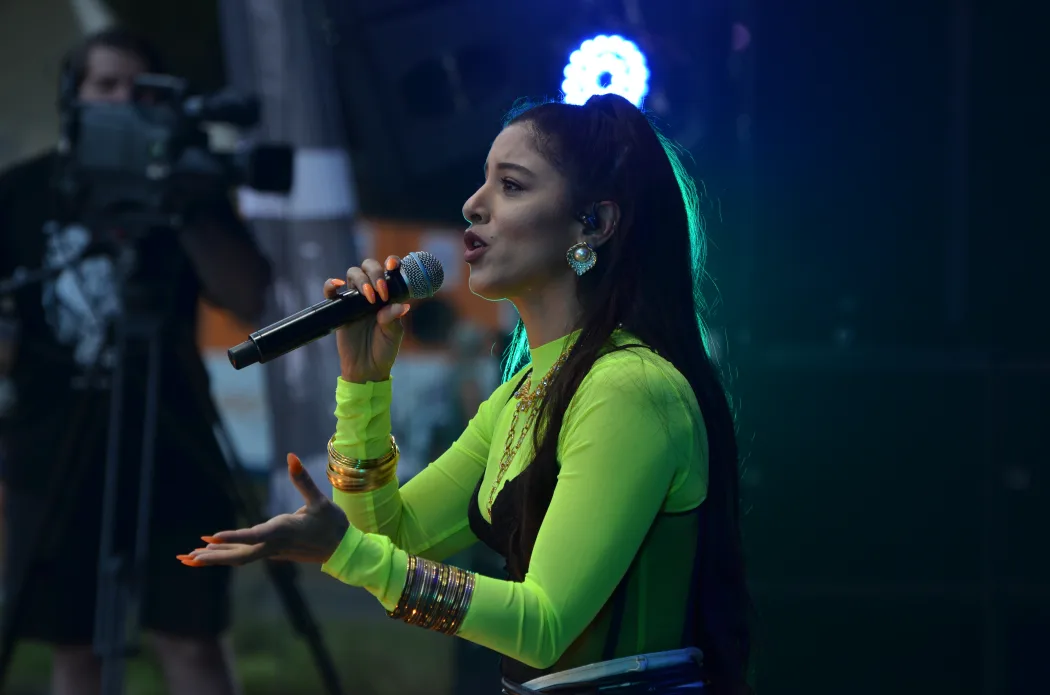 Marina Satti performing in 2020. Taken by Isabella Brown.