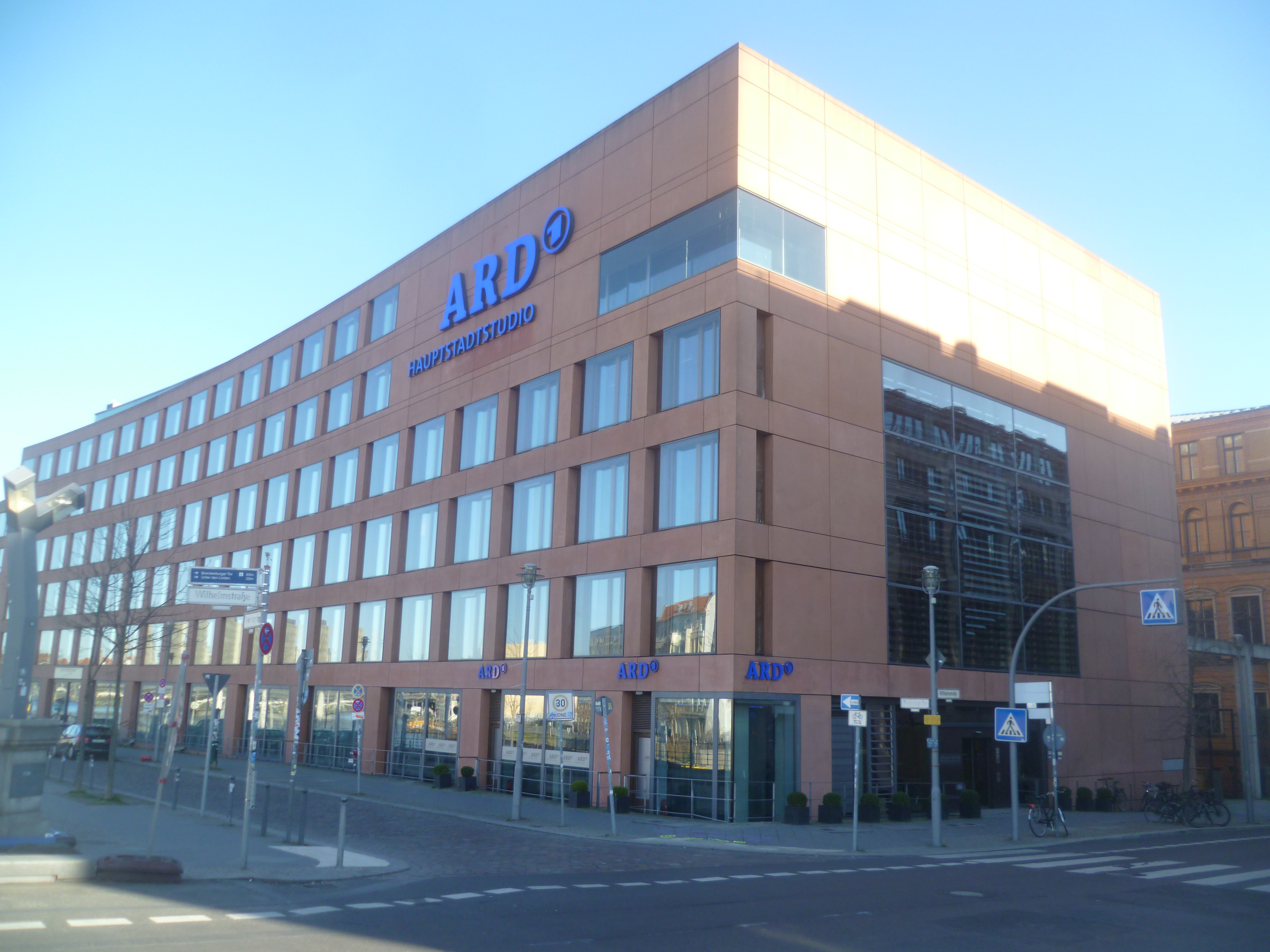ARD's main studio in Berlin. Credit: Berlinautor (Wikimedia).