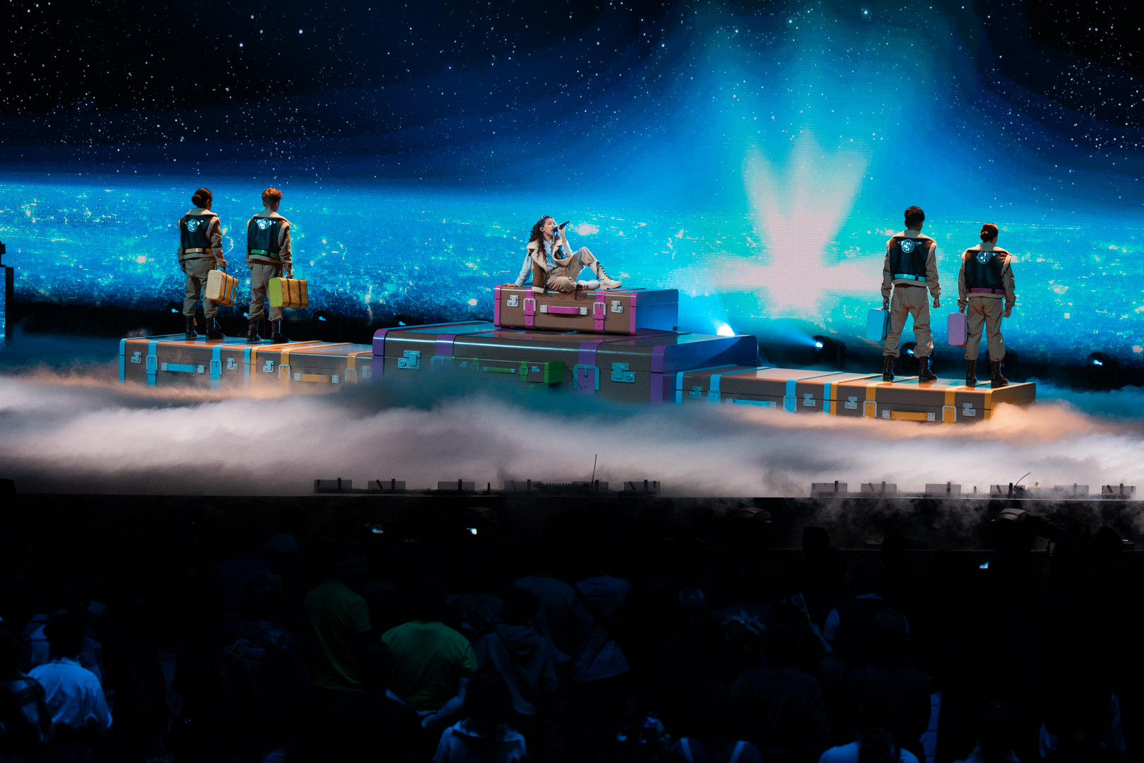 🇪🇸 Spain / Sandra Valero performs Loviu at Junior Eurovision 2023; these photos are from the Grand Final in Palais Nikaïa, Nice.