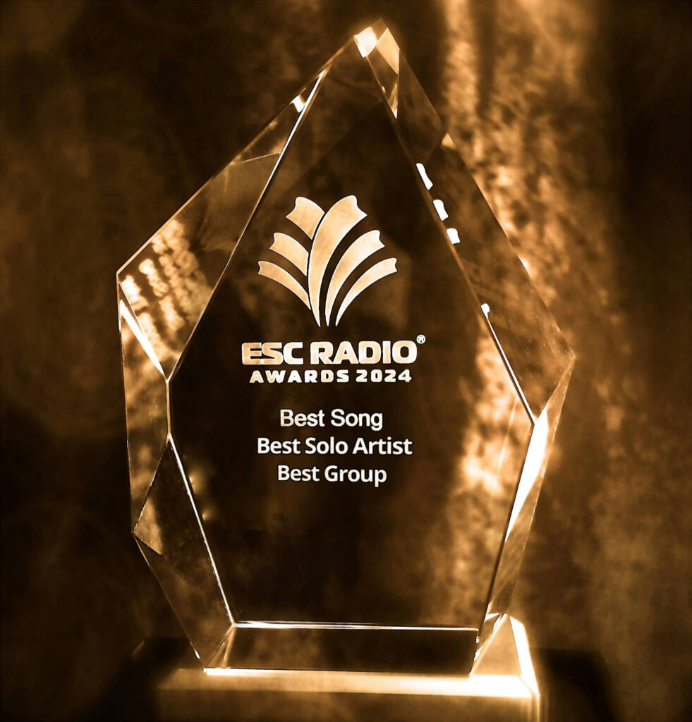 ESC Radio 2024 Awards trophy