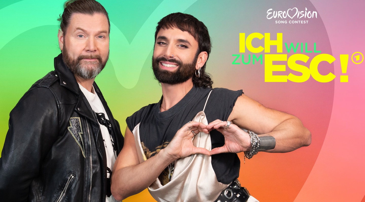Rea Garvey and Conchita Wurst, the coaches for Ich will zum ESC!