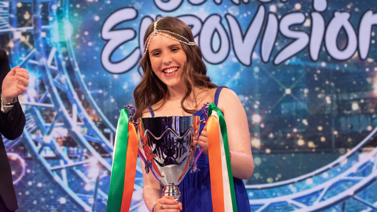 Jessica McKean wins at the Irish national final in 2023. Courtesy Brian Brophy (1Image Photography/TG4).