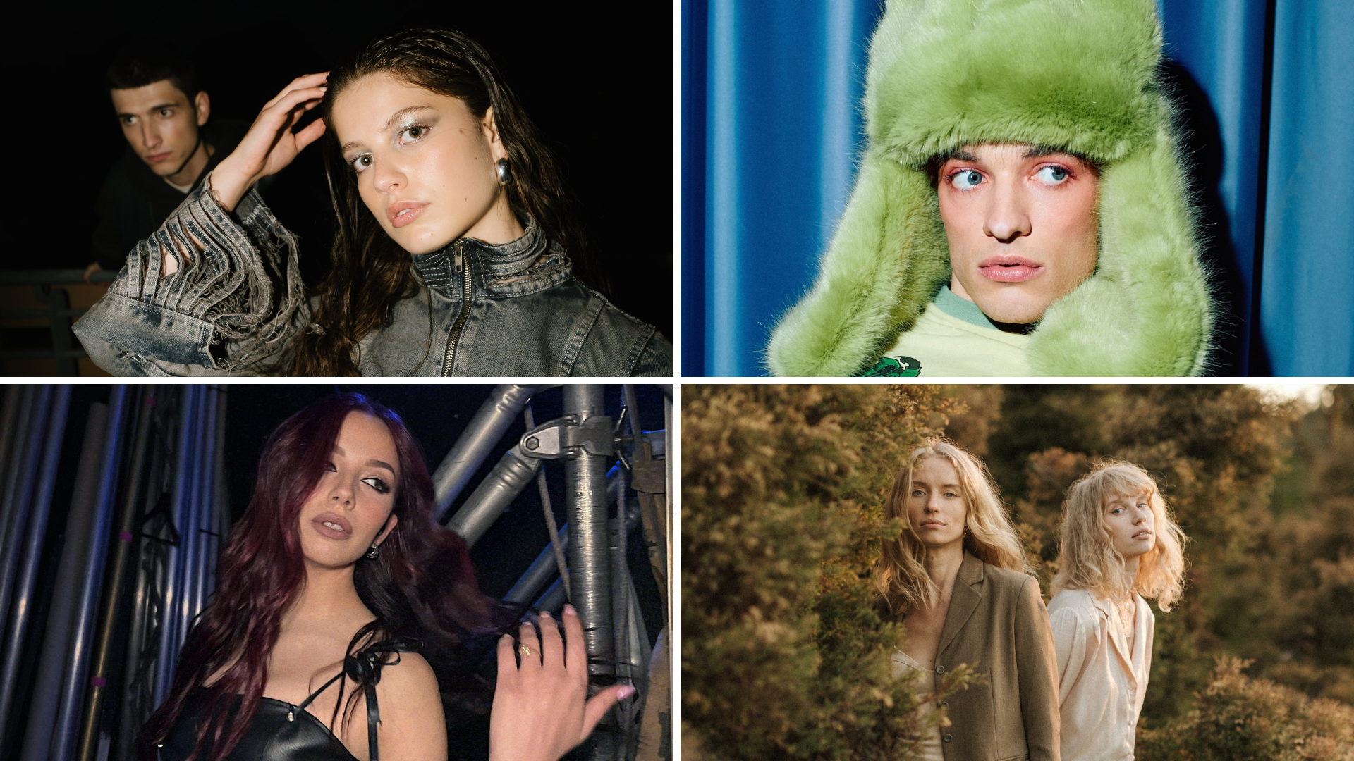 Four photos. Going clockwise, starting top left: Abor & Tynna, Nemo, Baltos Varnos, Sarah Bonnici.