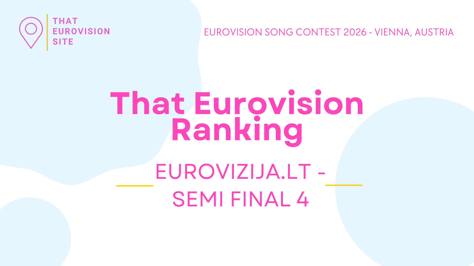 🇱🇹 TES Ranks: EurovizijaLT 2026 – Semi Final 4
