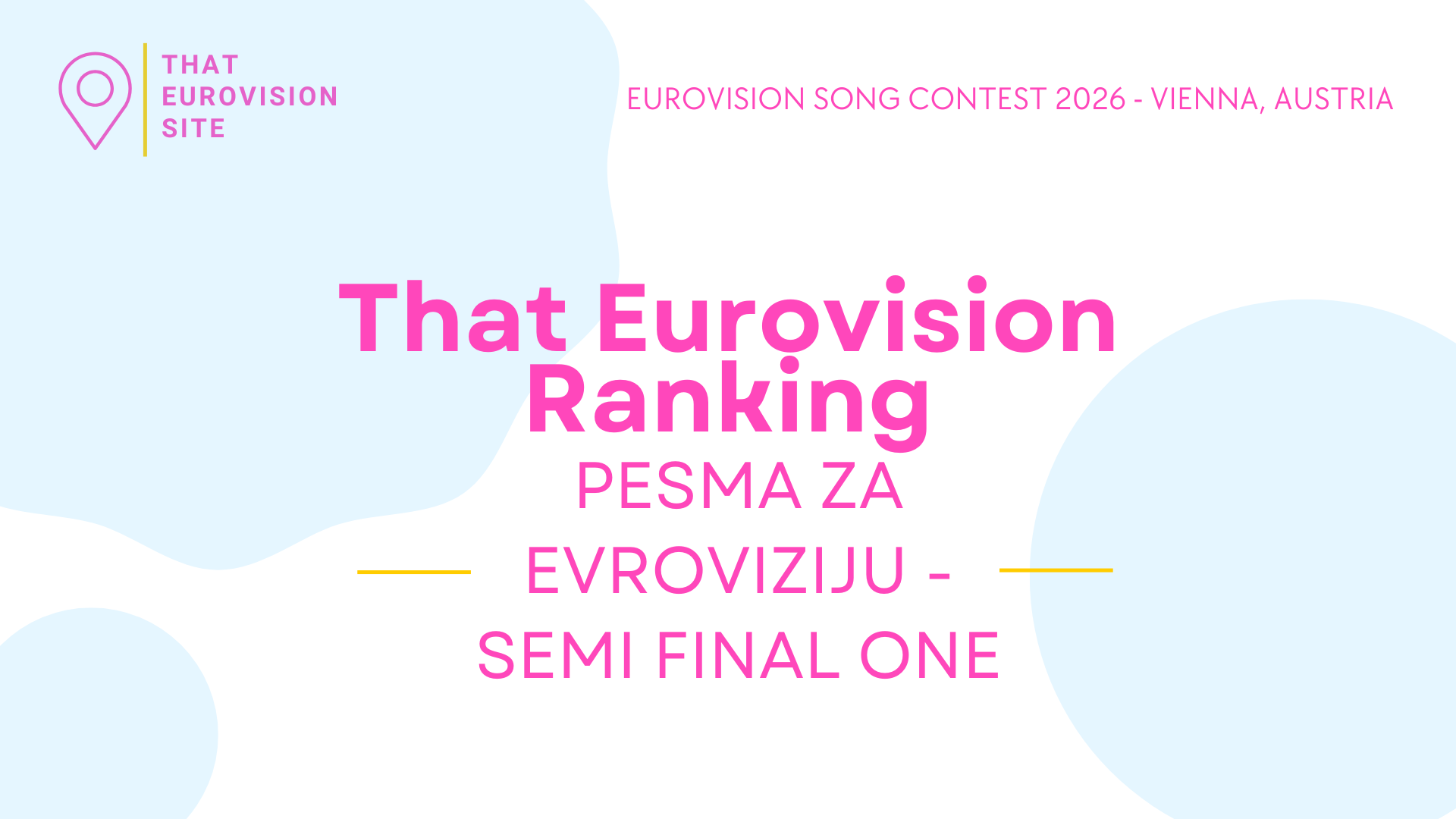 🇷🇸 TES Ranks: Pesma za Evroviziju 2026 – Semi Final one