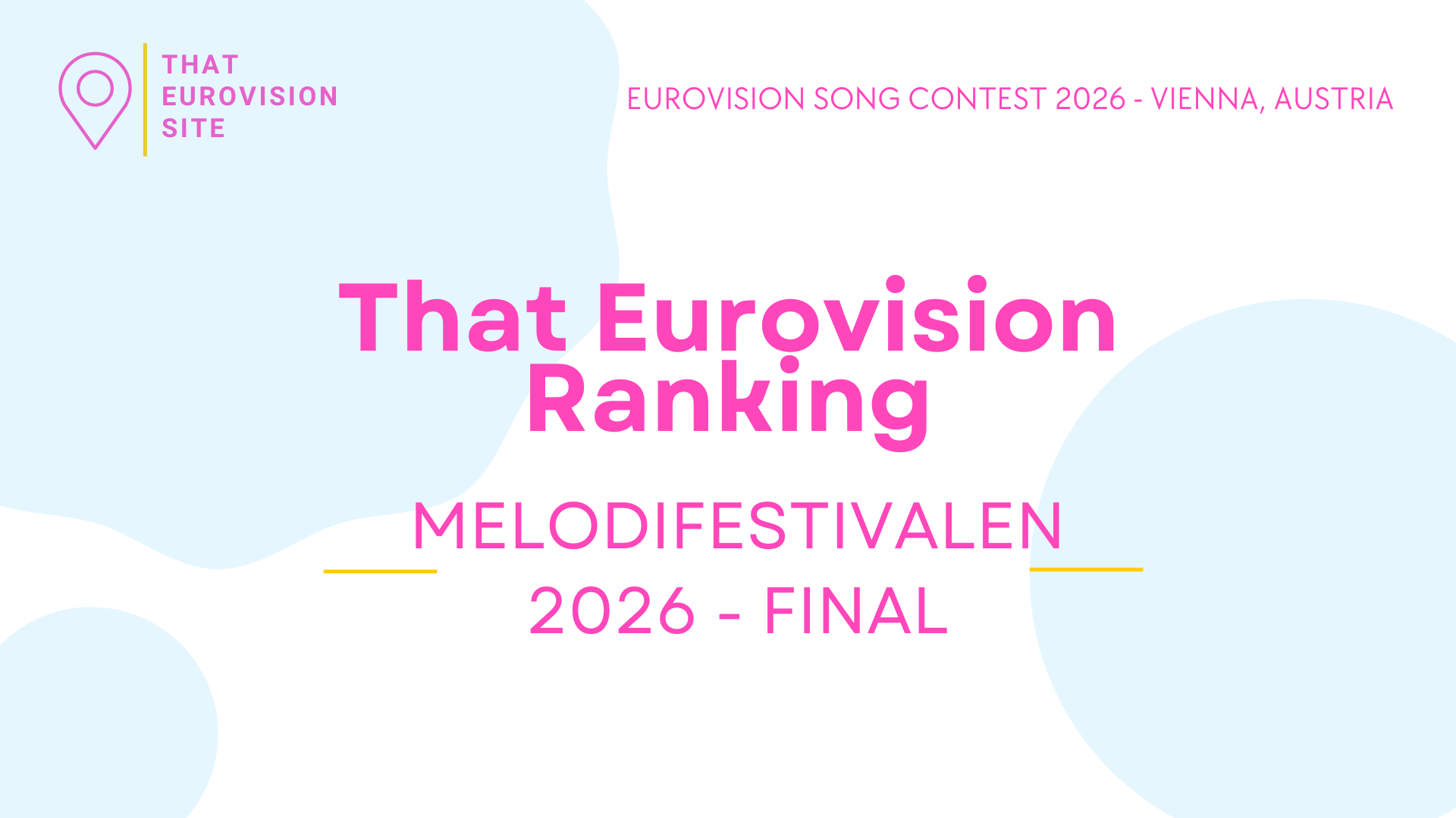 🇸🇪 TES Ranks: Melodifestivalen 2026 – Final
