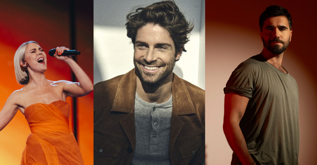 These acts make up part of Euan's ESC 250 vote Photo Credit: Tom Leeb | Sarah Louise Bennett / EBU | Chingiz Mustafayev