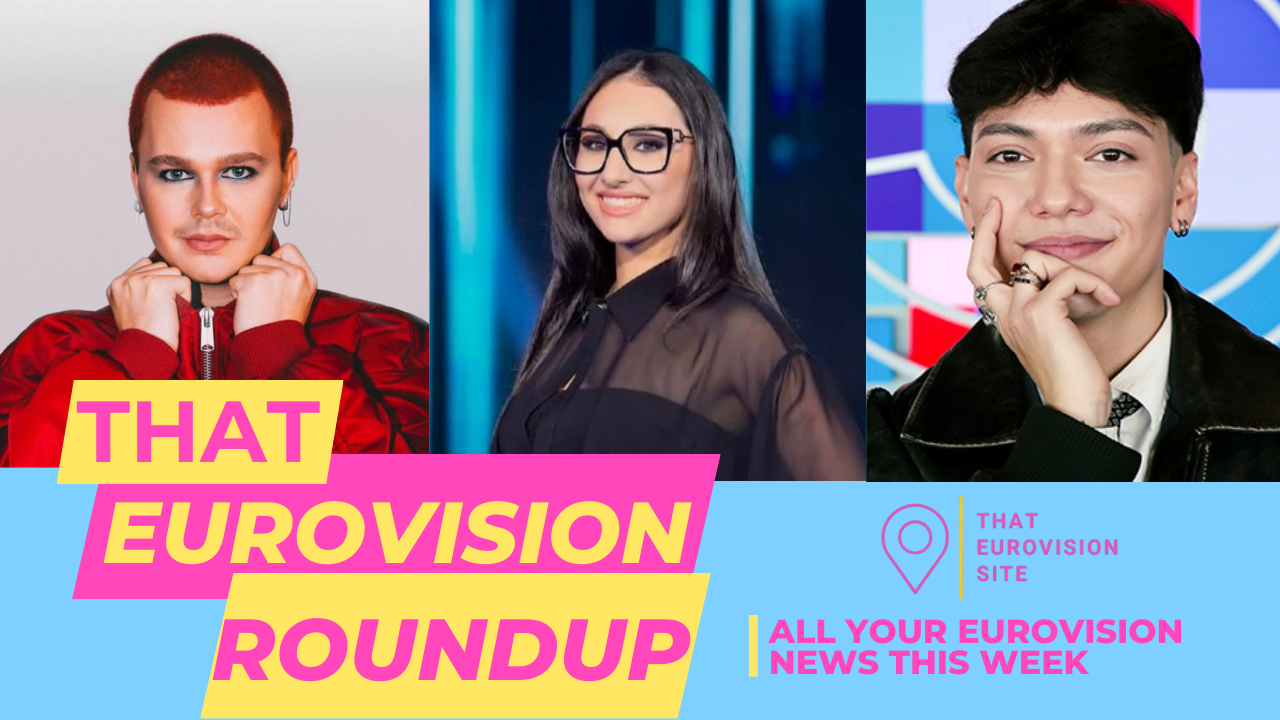That Eurovision Roundup, with Red Sebastian, Klavdia and JJ in the image.