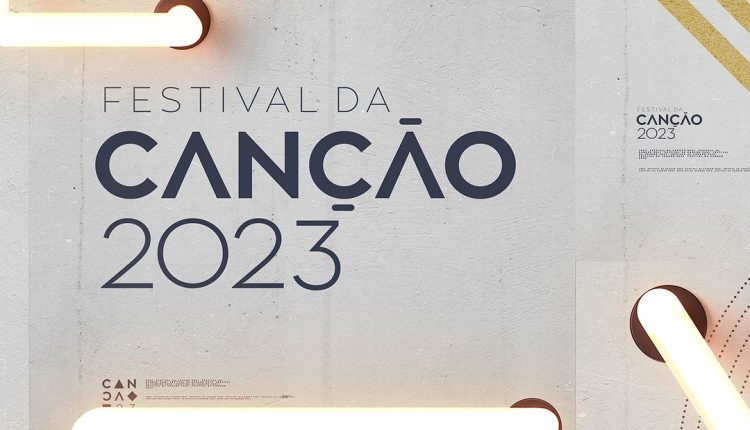 The promotional graphics for Festival da Canção 2023