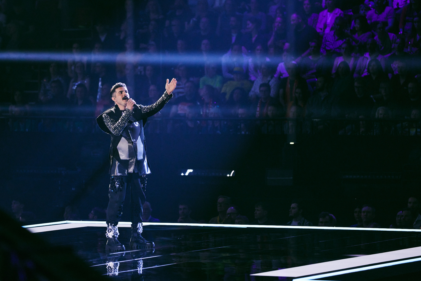 İlkin Dövlətov at Eurovision 2024 Image credit: Alma Bengtsson / EBU