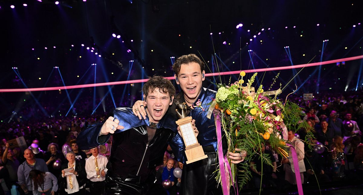 Marcus and Martinus won Melodifestivalen 2024 Image credit: Stina Stjernkvist / SVT