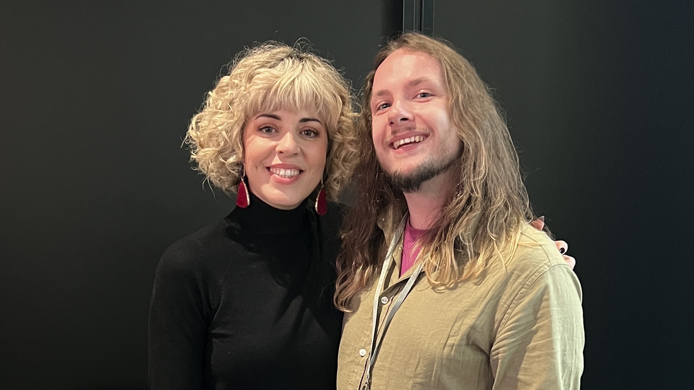 Mimicat at the London Eurovision Party with Rory