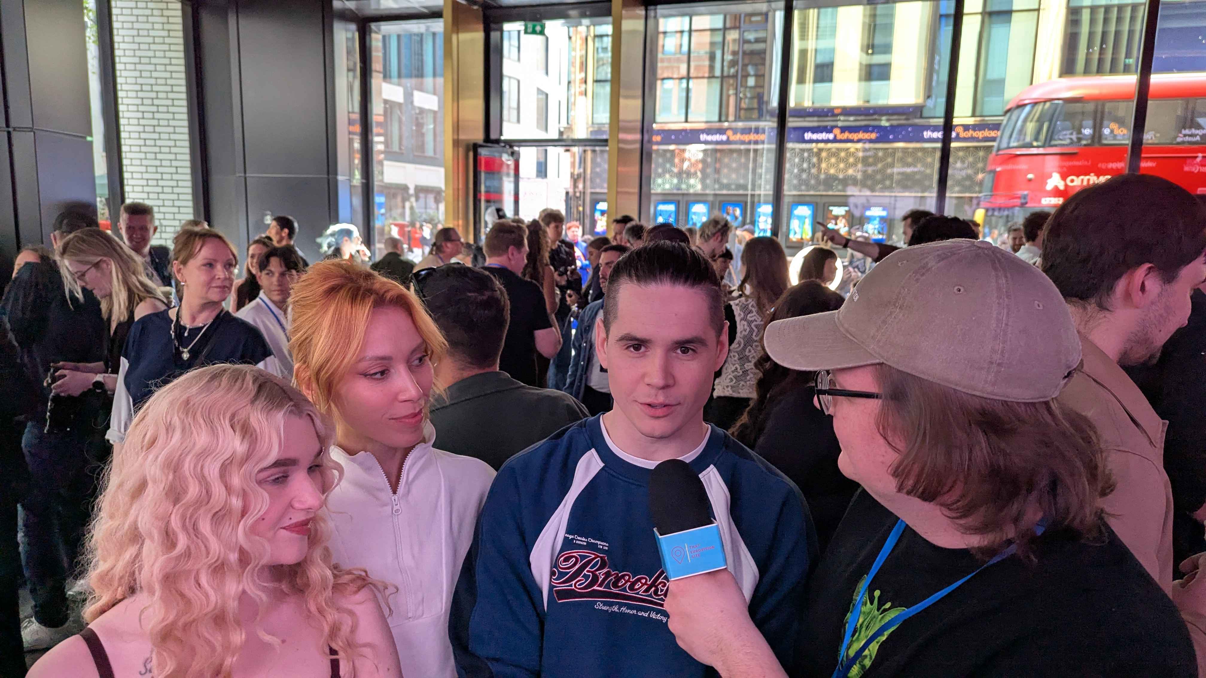 Satoshi speaking to That Eurovision Site in London