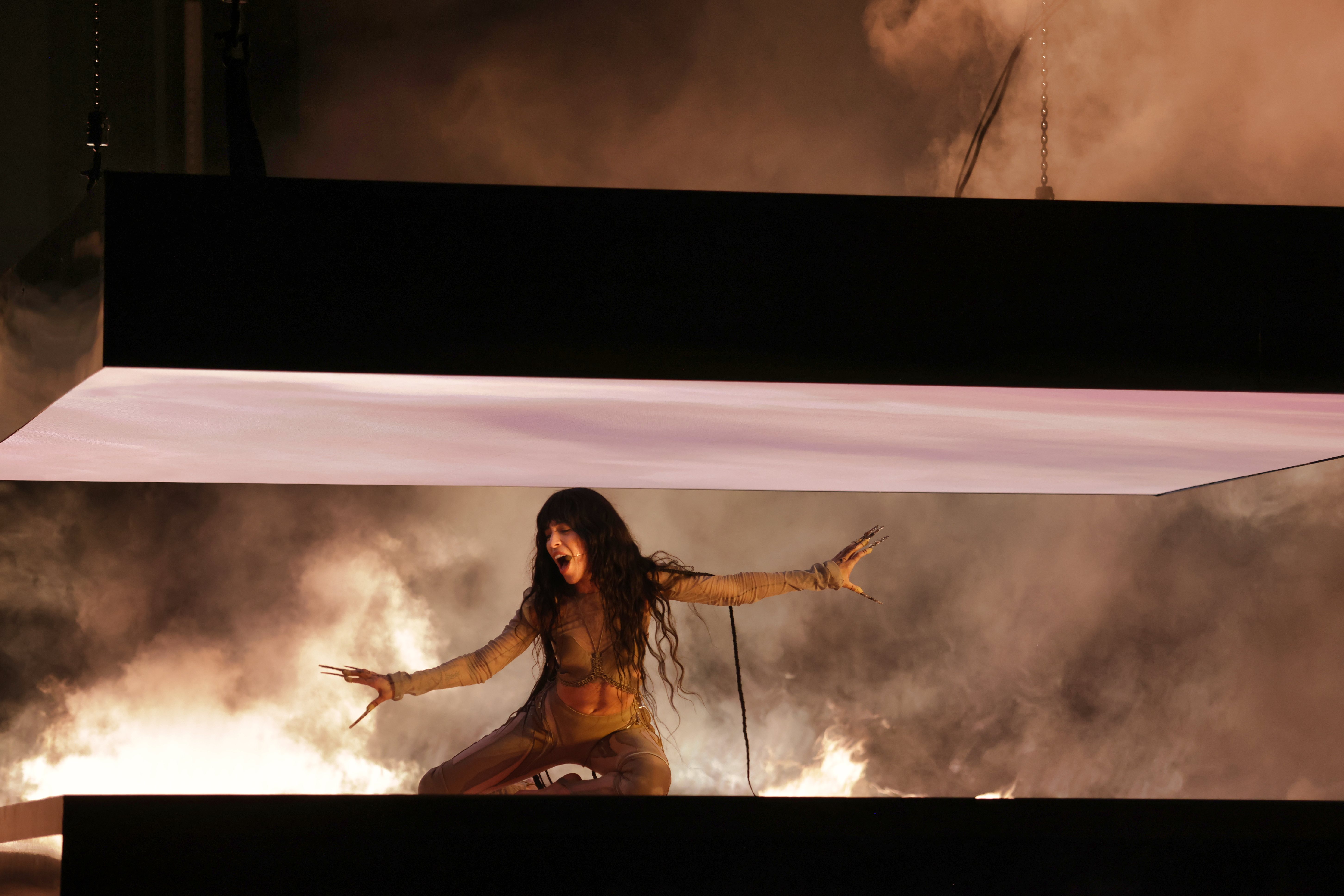 Loreen performing "Tattoo" at Melodifestivalen 2023
